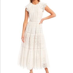White Eyelet Dress - WORN ONCE!